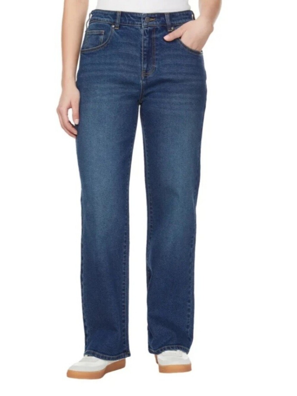 New Buffalo High Rise Wide-Leg Jeans in Dark Blue Size 6